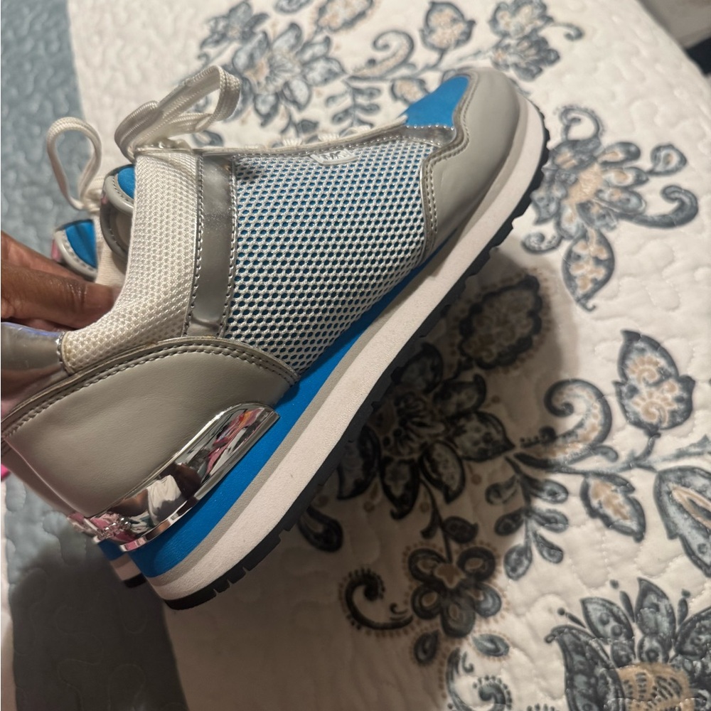 Michael Kors Blue and Gray Women's Sneakers